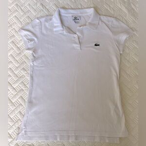 Lacoste polo in white